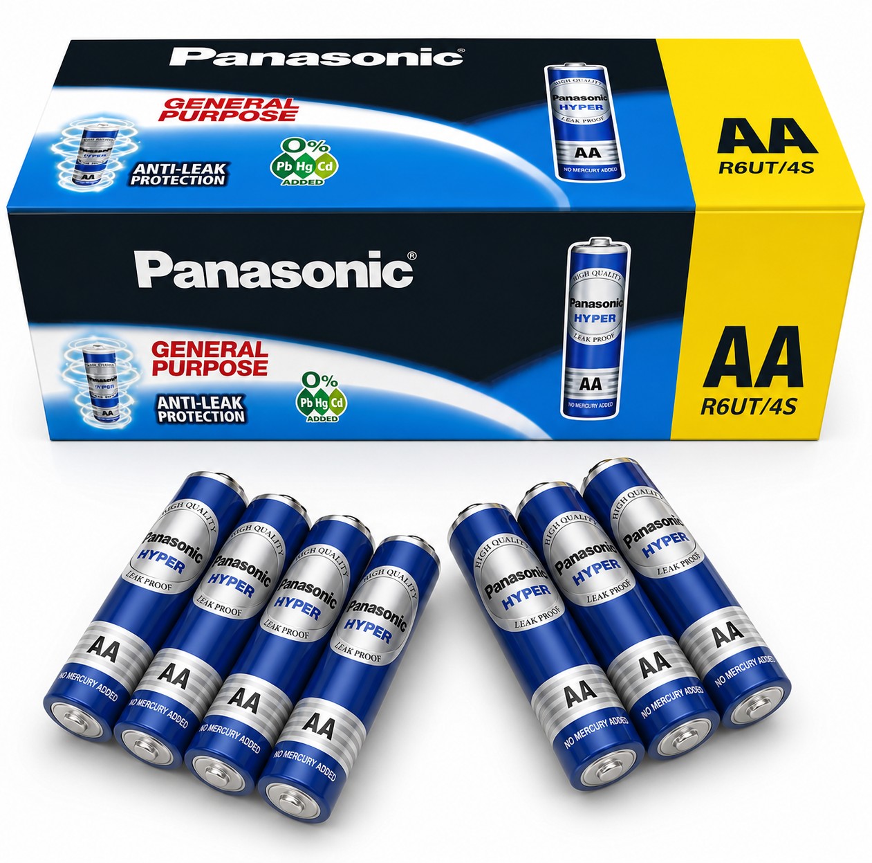 باتری قلمی AA پاناسونیک اورجینال Panasonic HYPER یک عددی