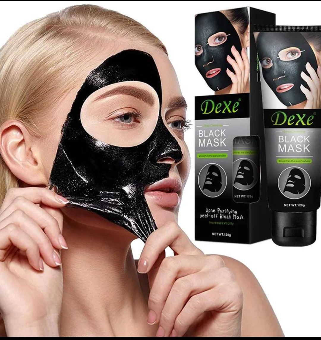 ماسک سیاه صورت لایه بردار ، روشن کننده تیوپی ۱۲۰ گرمی BLACK MASK DEXE