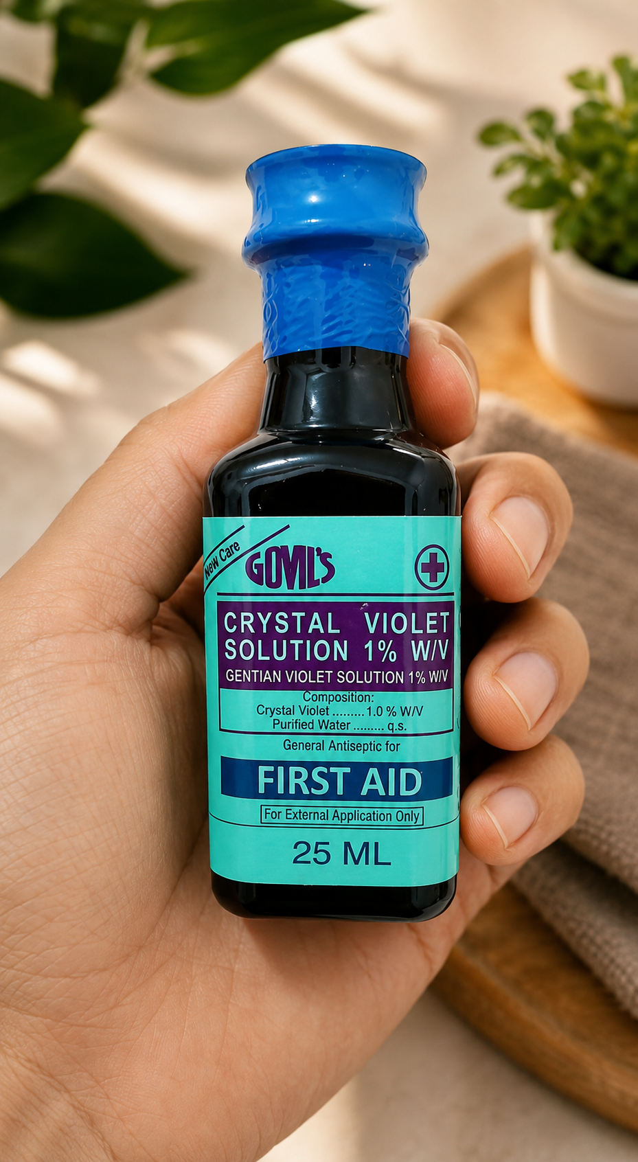 کریستال ویولت ٪۱  (Gentian Violet Solution)  حجم: ۲۵ میلی‌لیتر