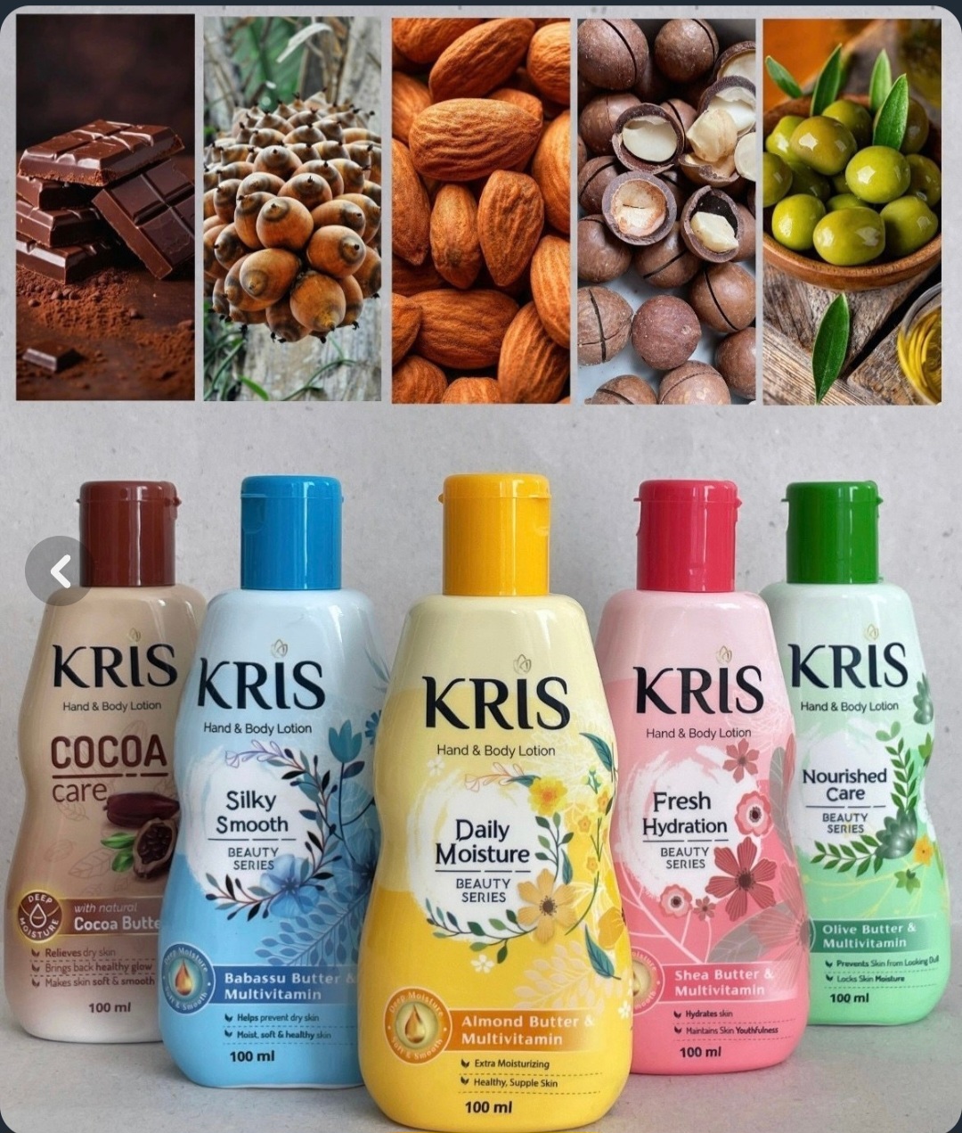 لوسیون دست و بدن برند کریس اصل   اندونزیایی ۱۰۰ میل Kris