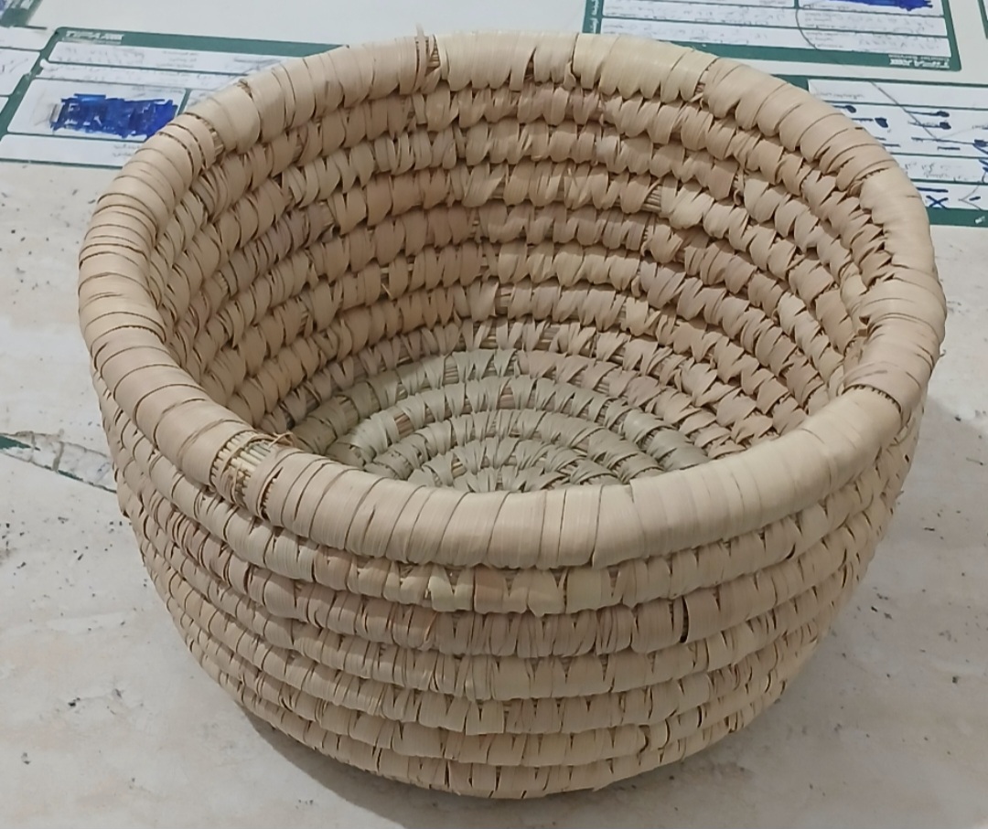 کاسه حصیری  نخل ۲ بافت  ۱۸ سانتی