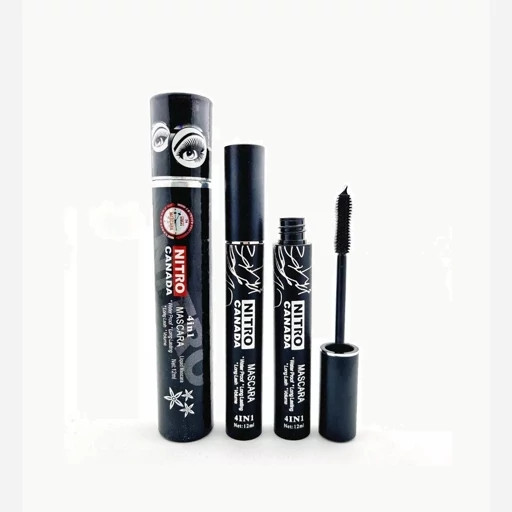ریمل حجم دهنده و بلند کننده نیترو مدل 4 در 1 نقره ای و مشکی 12 میل NITRO CANADA 4 in 1 mascara 12 ml