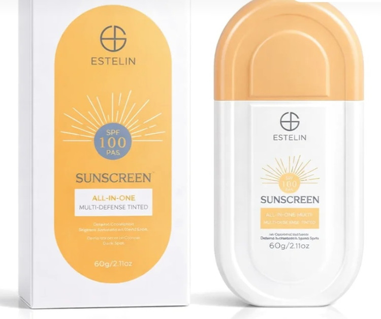 کرم ضدآفتاب رنگی استلین spf100 +++pAمدلmulti-Defense حجم ۱۰۰ میل