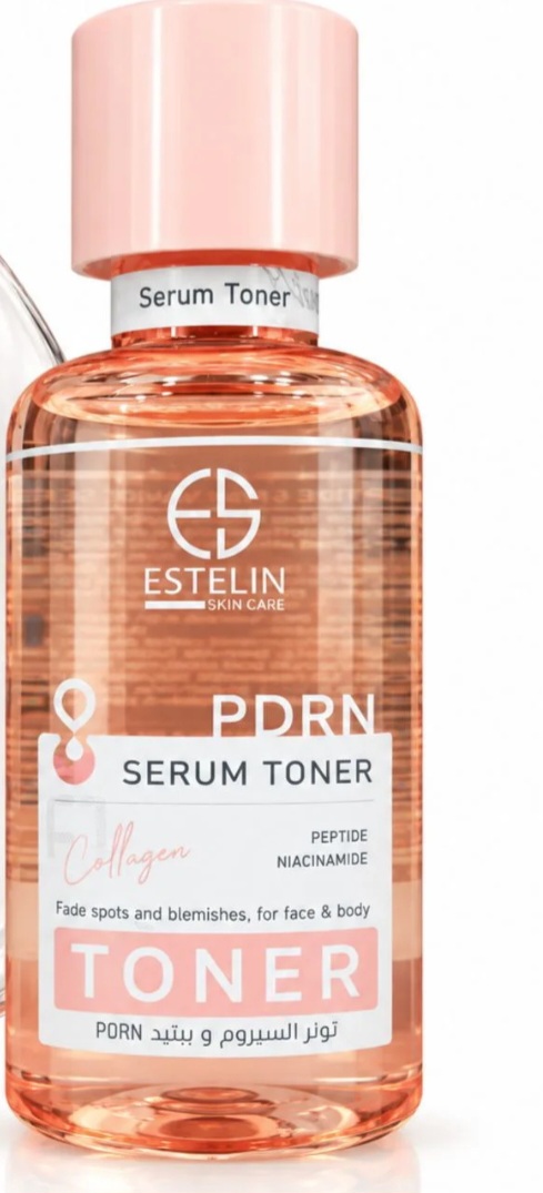 تونر سرمی PDRN استلین ESTELIN حاوی کلاژن، پپتید و نیاسینامید ۴۰۰ میلی