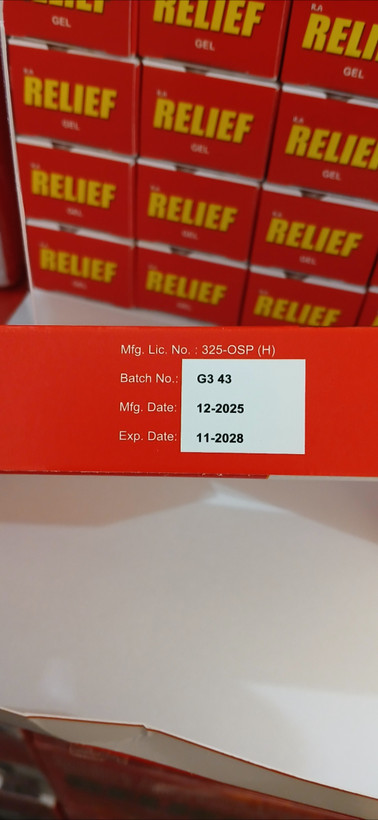 کرم پماد تسکین دهنده درد ریلایف RELIEF اصلی ۳۰ گرم محصول هند